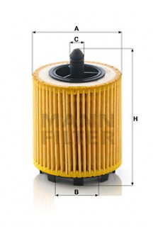 HU6007X Масляный фильтр MANN-FILTER 